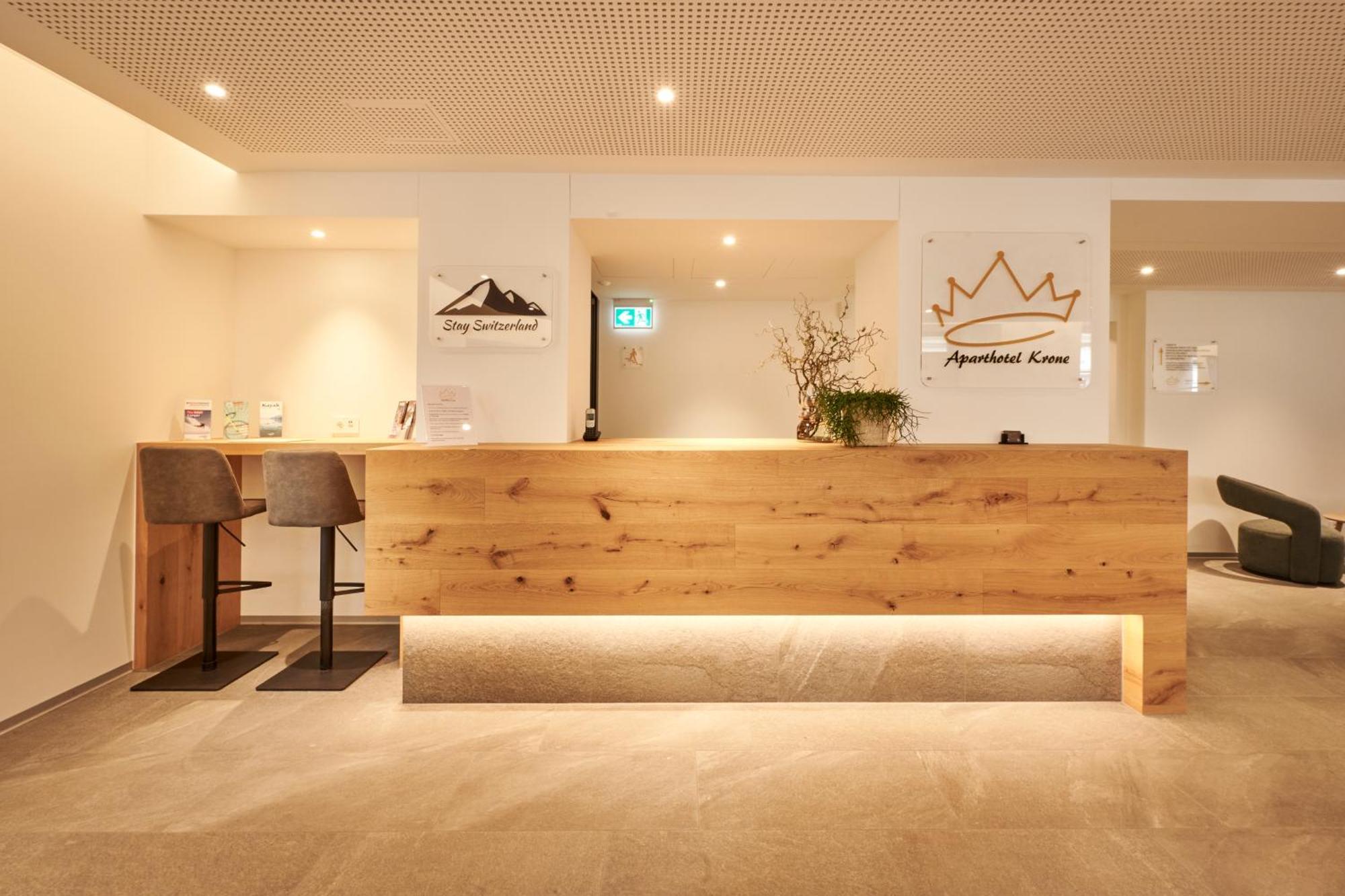 Aparthotel Krone - Self Check-In Unterseen Kültér fotó